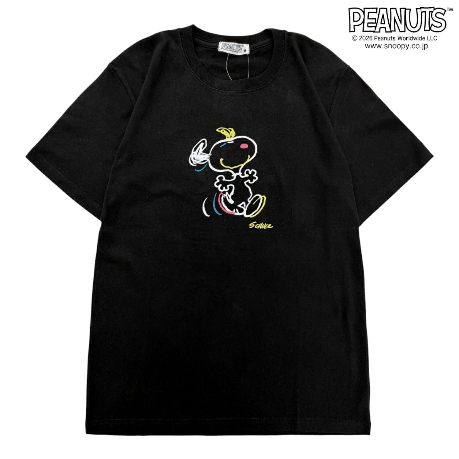 スヌーピー クレイジー 配色 天竺 半袖 Tシャツ カットソー 春夏 SNOOPY PEANUTS s1142-414sp