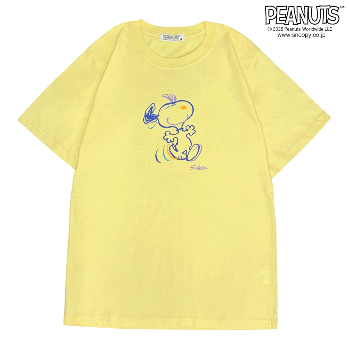 スヌーピー クレイジー 配色 天竺 半袖 Tシャツ カットソー 春夏 SNOOPY PEANUTS s1142-414sp