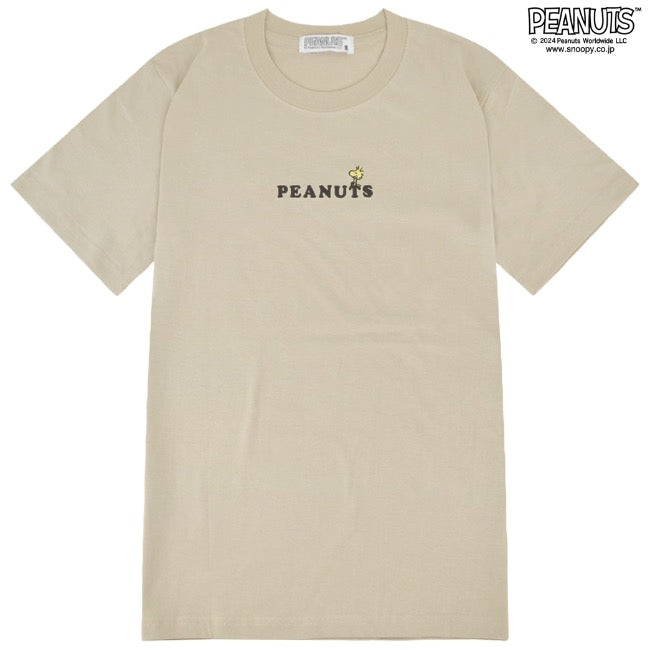 スヌーピー ウッドストック Tシャツ 半袖 トップス バック プリント 刺繍 SNOOPY PEANUTS s1142-415sp