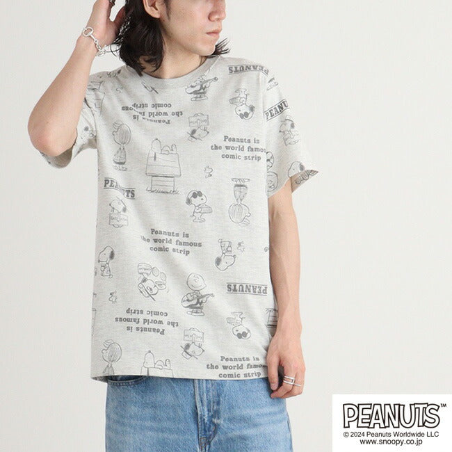 スヌーピー 半袖 トップス Tシャツ  プリント チャーリーブラウン SNOOPY PEANUTS s1142-417sp