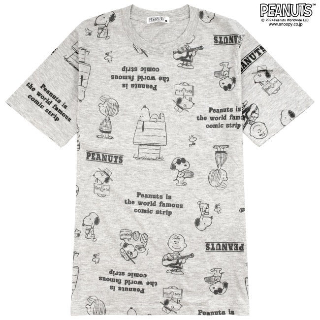 スヌーピー 半袖 トップス Tシャツ  プリント チャーリーブラウン SNOOPY PEANUTS s1142-417sp