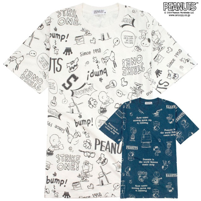 スヌーピー 半袖 トップス Tシャツ  プリント チャーリーブラウン SNOOPY PEANUTS s1142-417sp
