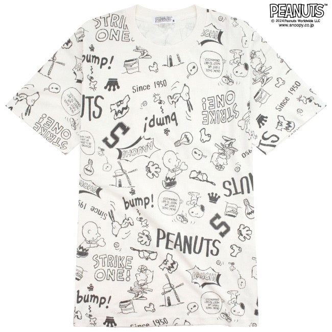 スヌーピー 半袖 トップス Tシャツ  プリント チャーリーブラウン SNOOPY PEANUTS s1142-417sp