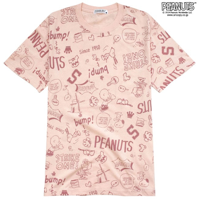 スヌーピー 半袖 トップス Tシャツ  プリント チャーリーブラウン SNOOPY PEANUTS s1142-417sp