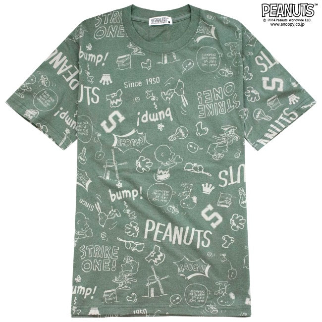 スヌーピー 半袖 トップス Tシャツ  プリント チャーリーブラウン SNOOPY PEANUTS s1142-417sp