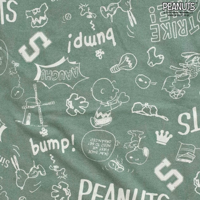 スヌーピー 半袖 トップス Tシャツ  プリント チャーリーブラウン SNOOPY PEANUTS s1142-417sp