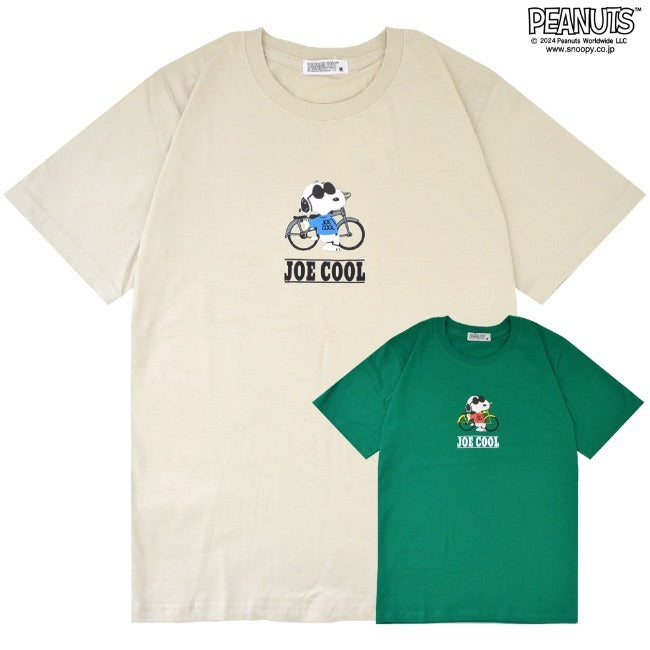 スヌーピー 半袖 Tシャツ 発泡 プリント ジョークール トップス PEANUTS SNOOPY JOE COOL s1143-08sp