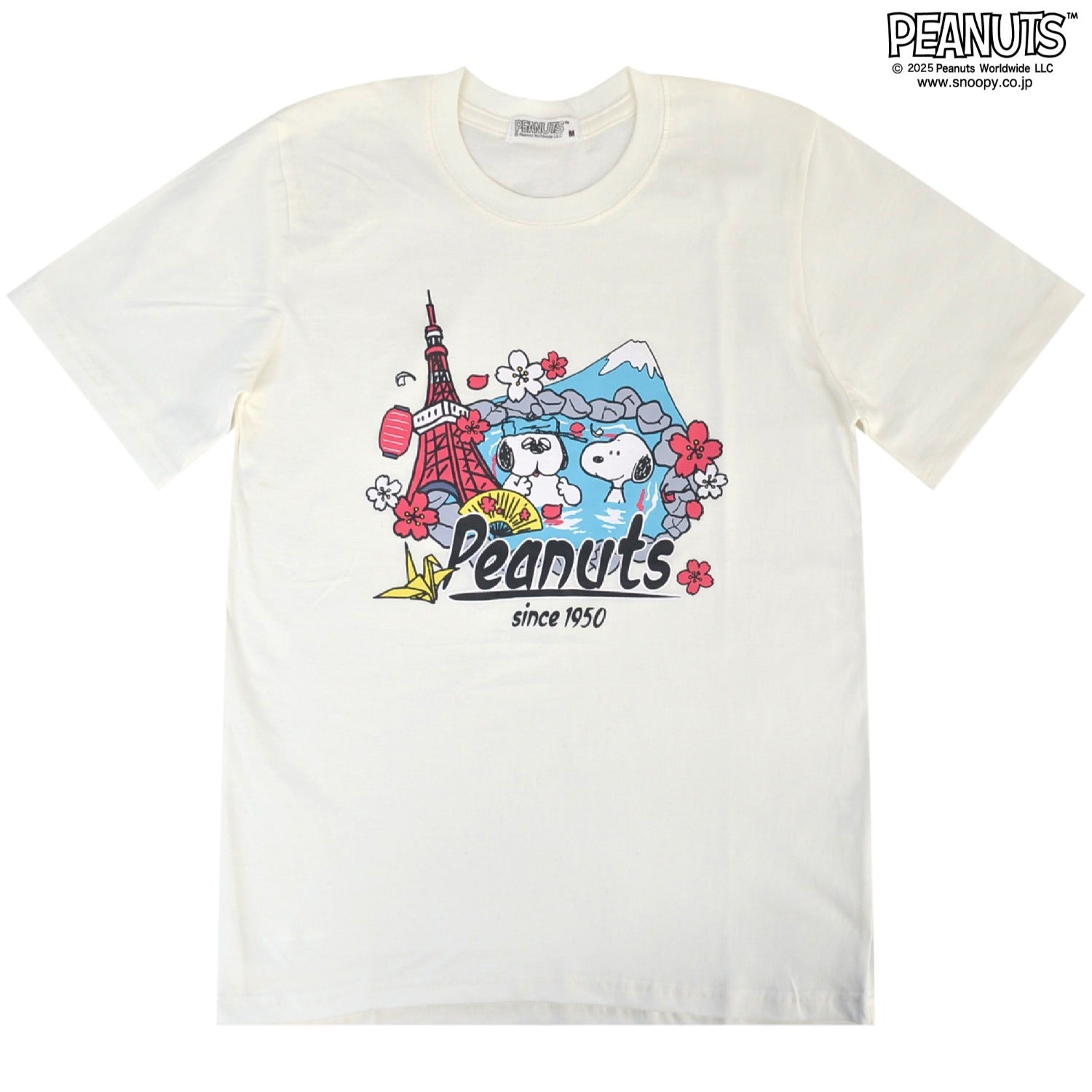 スヌーピー Tシャツ 半袖 トップス オラフ プリント 和柄 温泉 日本 SNOOPY PEANUTS s1143-14sp
