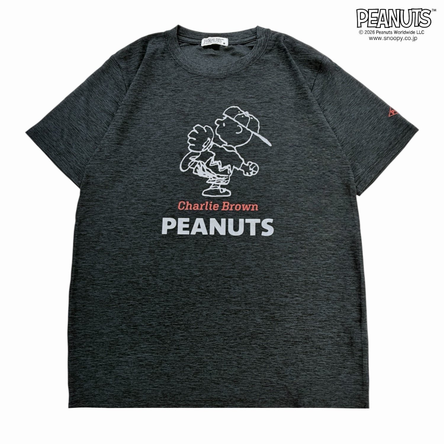 スヌーピー チャーリー・ブラウン ベースボール柄 カチオン 半袖 Tシャツ プリント トップス メンズ レディース 春 夏 SNOOPY PEANUTS s1152-109sp
