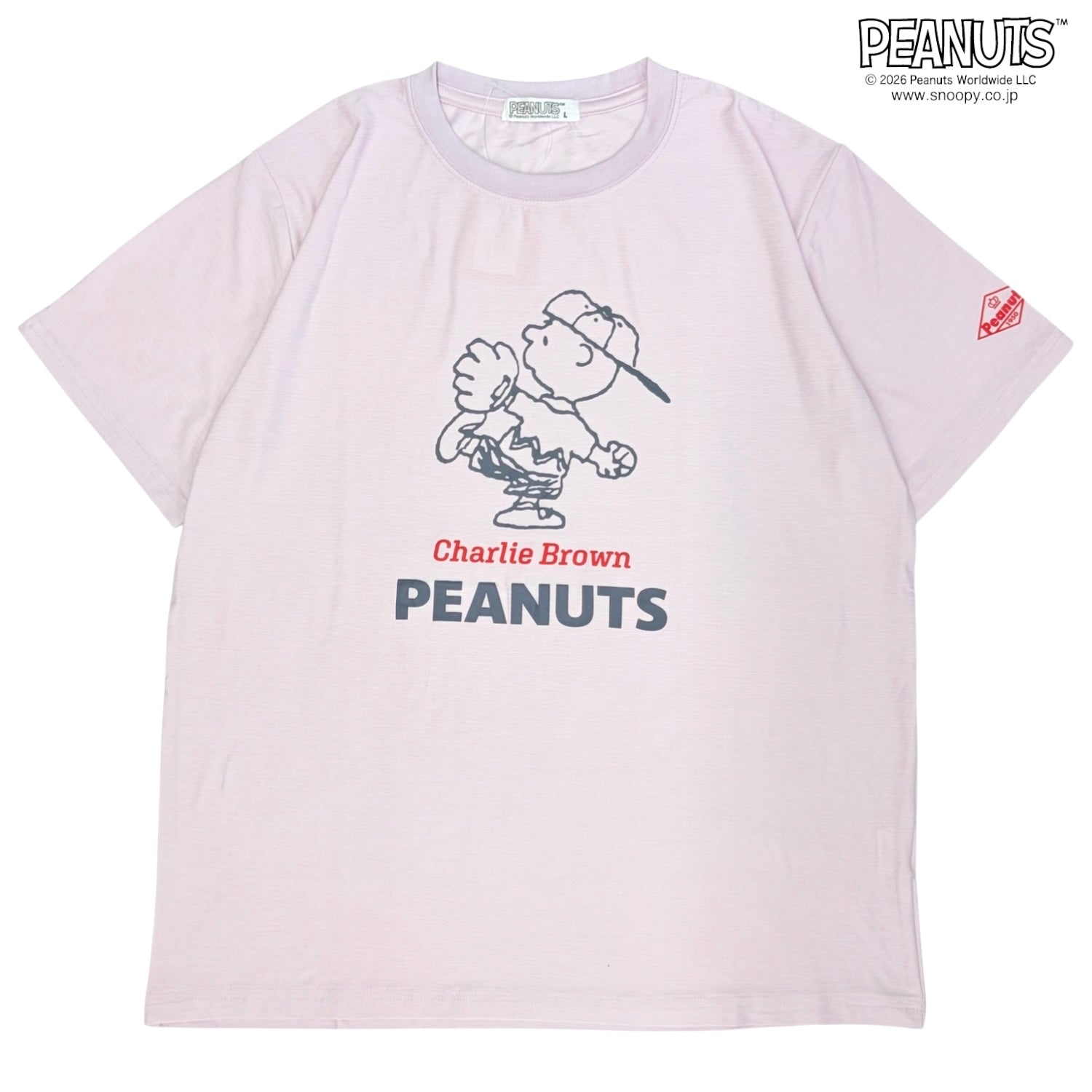 スヌーピー チャーリー・ブラウン ベースボール柄 カチオン 半袖 Tシャツ プリント トップス メンズ レディース 春 夏 SNOOPY PEANUTS s1152-109sp
