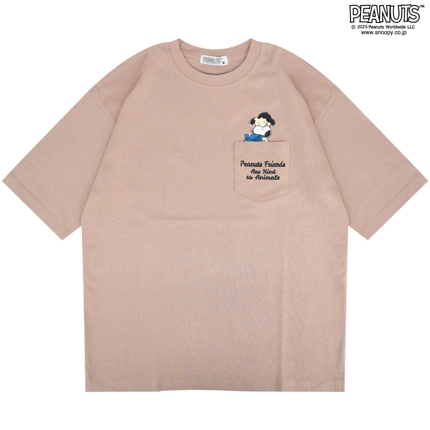 スヌーピー Tシャツ トップス 半袖 ヘビーウェイト ドロップショルダー ウッドストック ルーシー 刺繍 プリント PEANUTS SNOOPY s1152-12sp