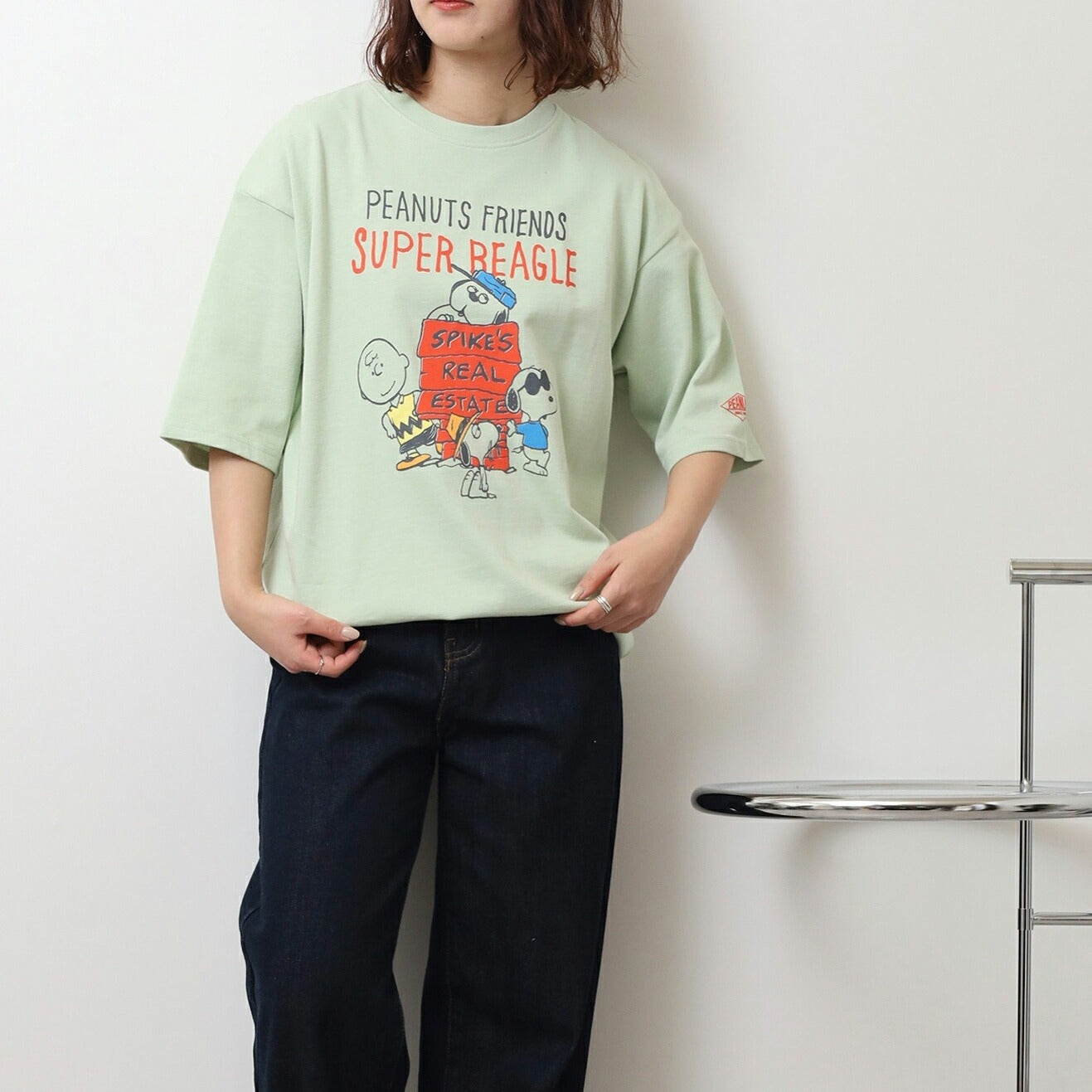 スヌーピー Tシャツ 半袖 トップス ドロップショルダー ヘビーウェイト プリント SNOOPY PEANUTS s1152-16sp
