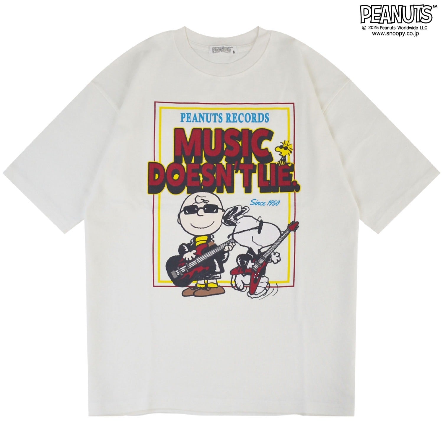 スヌーピー ロック柄 ヘビーウェイト 半袖 Tシャツ SNOOPY PEANUTS s1152-17sp