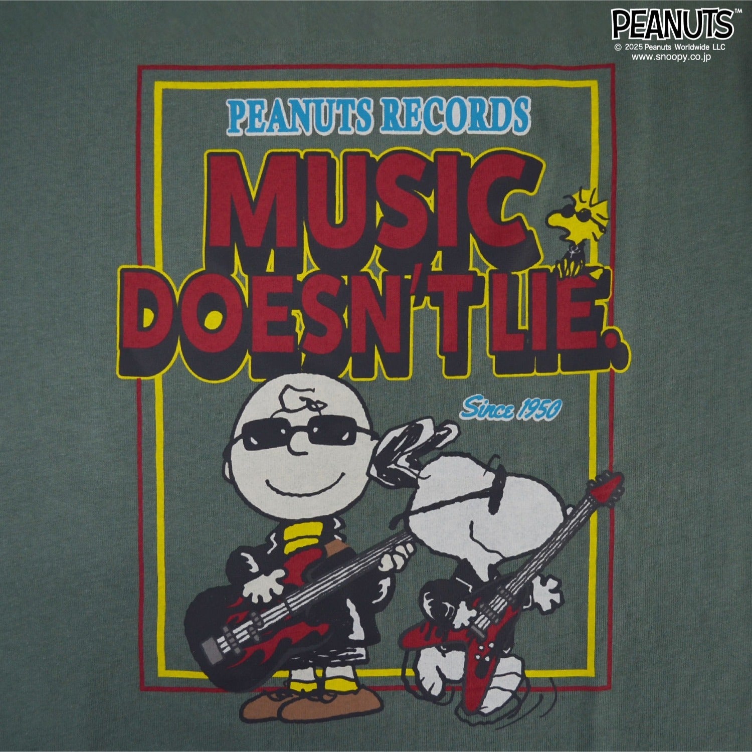 スヌーピー ロック柄 ヘビーウェイト 半袖 Tシャツ SNOOPY PEANUTS s1152-17sp