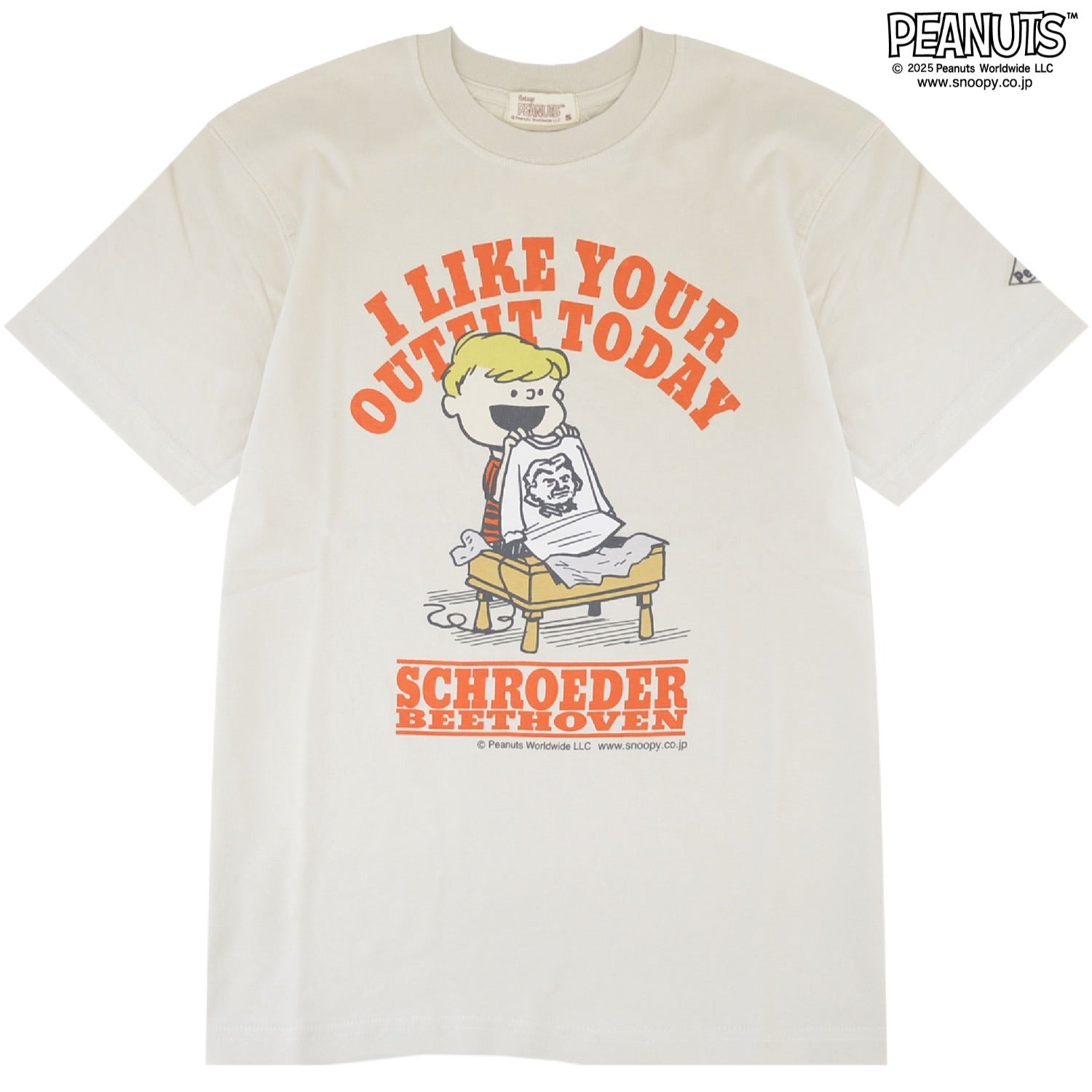 シュローダー スヌーピー フレンズ 半袖 Tシャツ トップス ピグメントプリント ヴィンテージ PEANUTS SNOOPY SCHROEDER s1152-279sp