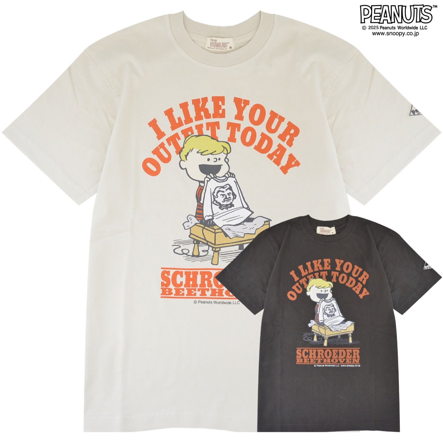 シュローダー スヌーピー フレンズ 半袖 Tシャツ トップス ピグメントプリント ヴィンテージ PEANUTS SNOOPY SCHROEDER s1152-279sp