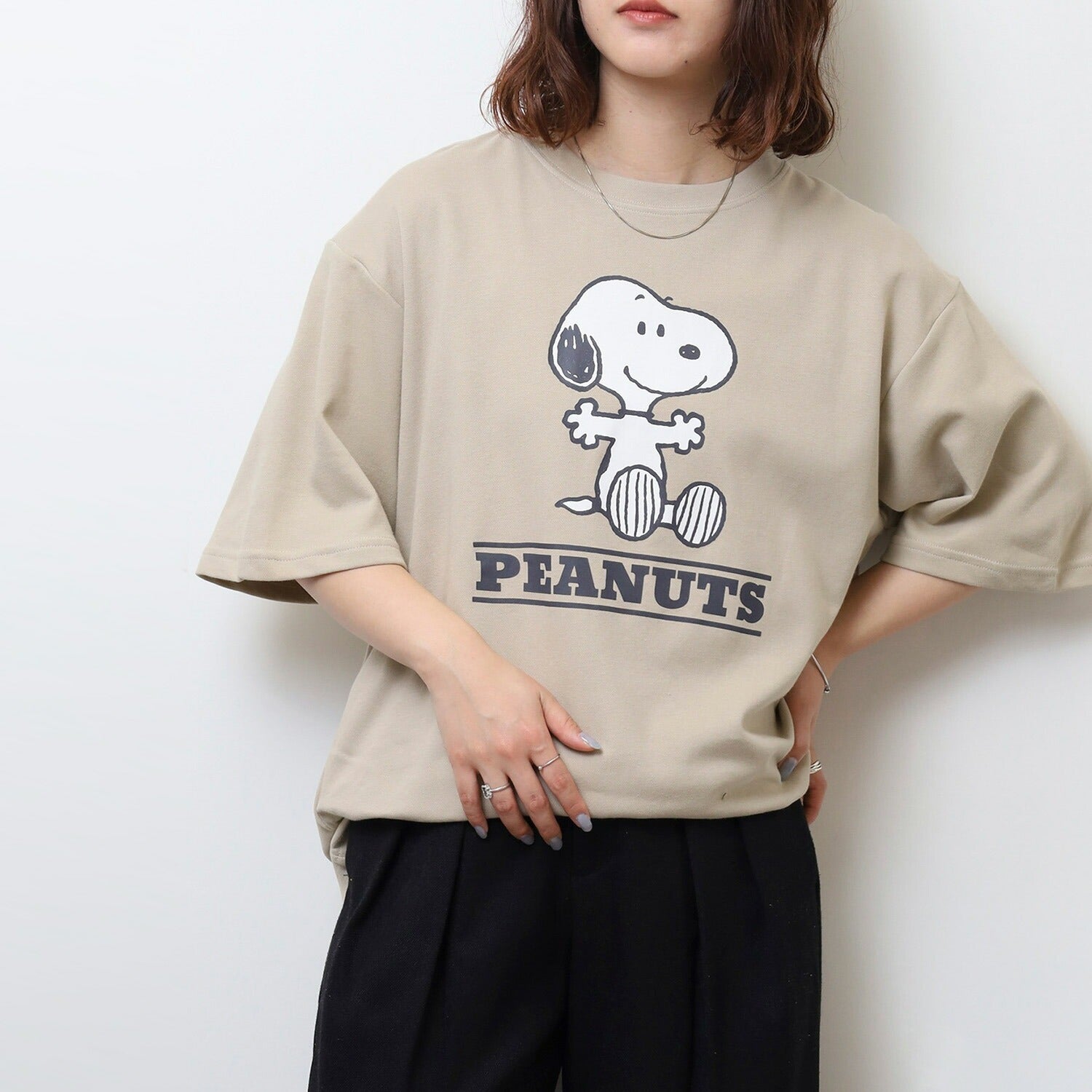 スヌーピー アイス 接触 冷感 半袖 Tシャツ SNOOPY PEANUTS s1152-292sp
