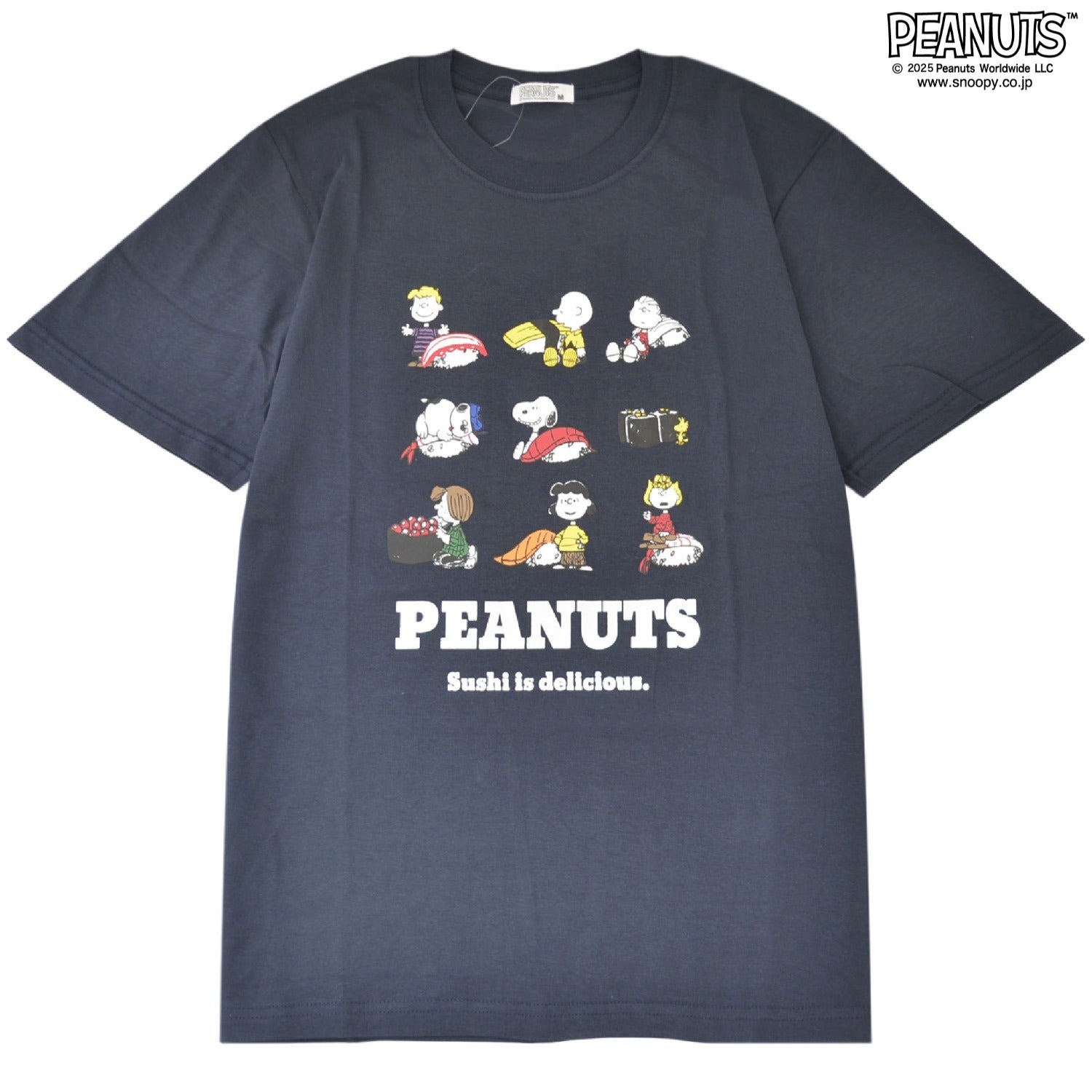スヌーピー ピーナッツ フレンズ 寿司 和柄 半袖 Tシャツ トップス プリント SNOOPY PEANUTS s1152-367sp