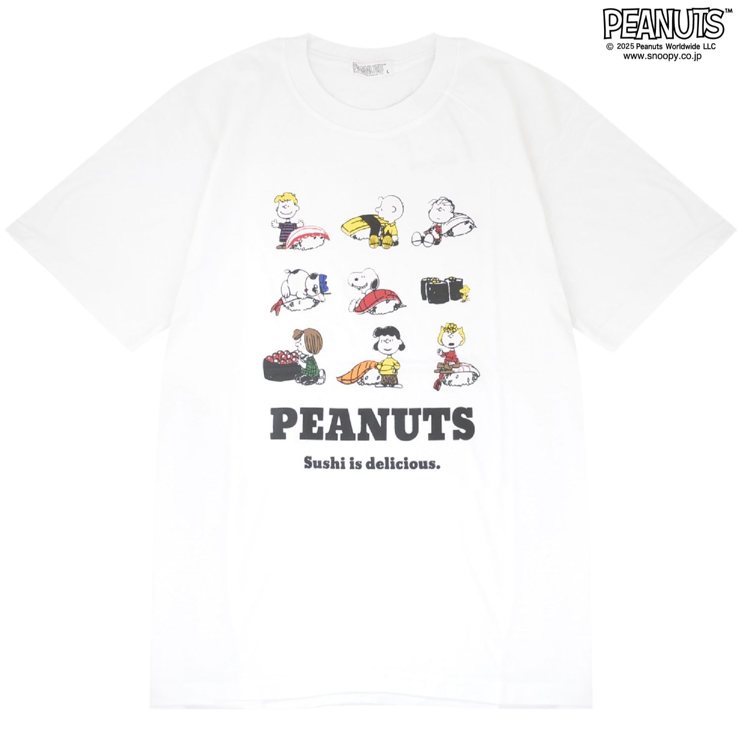 スヌーピー ピーナッツ フレンズ 寿司 和柄 半袖 Tシャツ トップス プリント SNOOPY PEANUTS s1152-367sp
