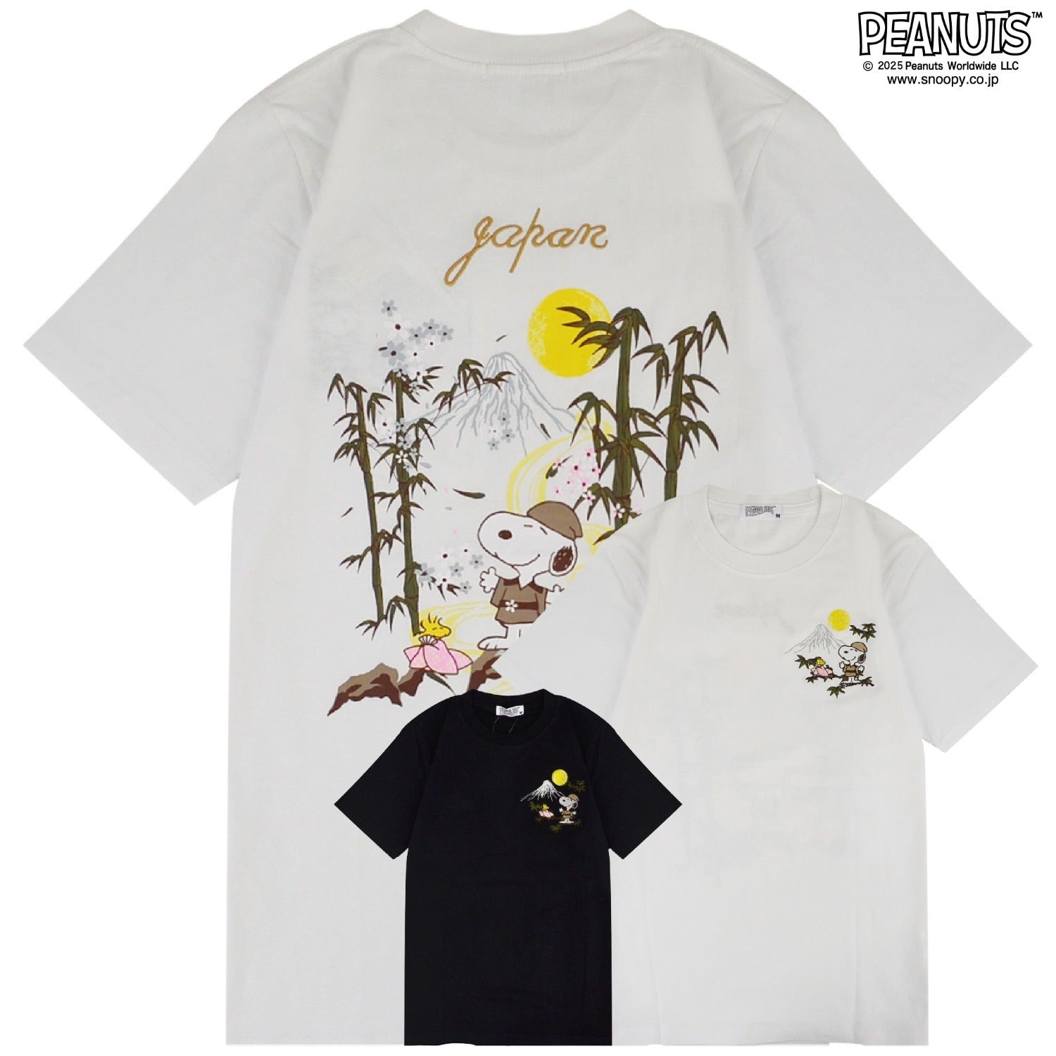 スヌーピー 和柄 刺繍 半袖 Tシャツ 春夏 JAPAN SNOOPY PEANUTS s1152-37sp