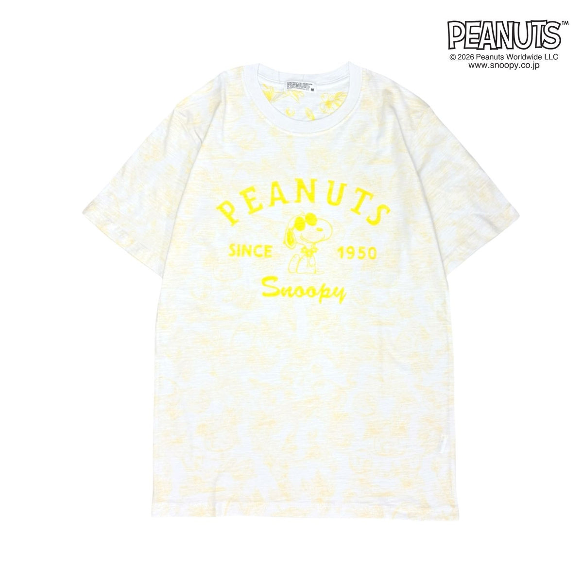 PEANUTS スヌーピー　天竺 総柄　Tシャツ 半袖 カットソー 春夏 カジュアル キャラクター s1152-403sp