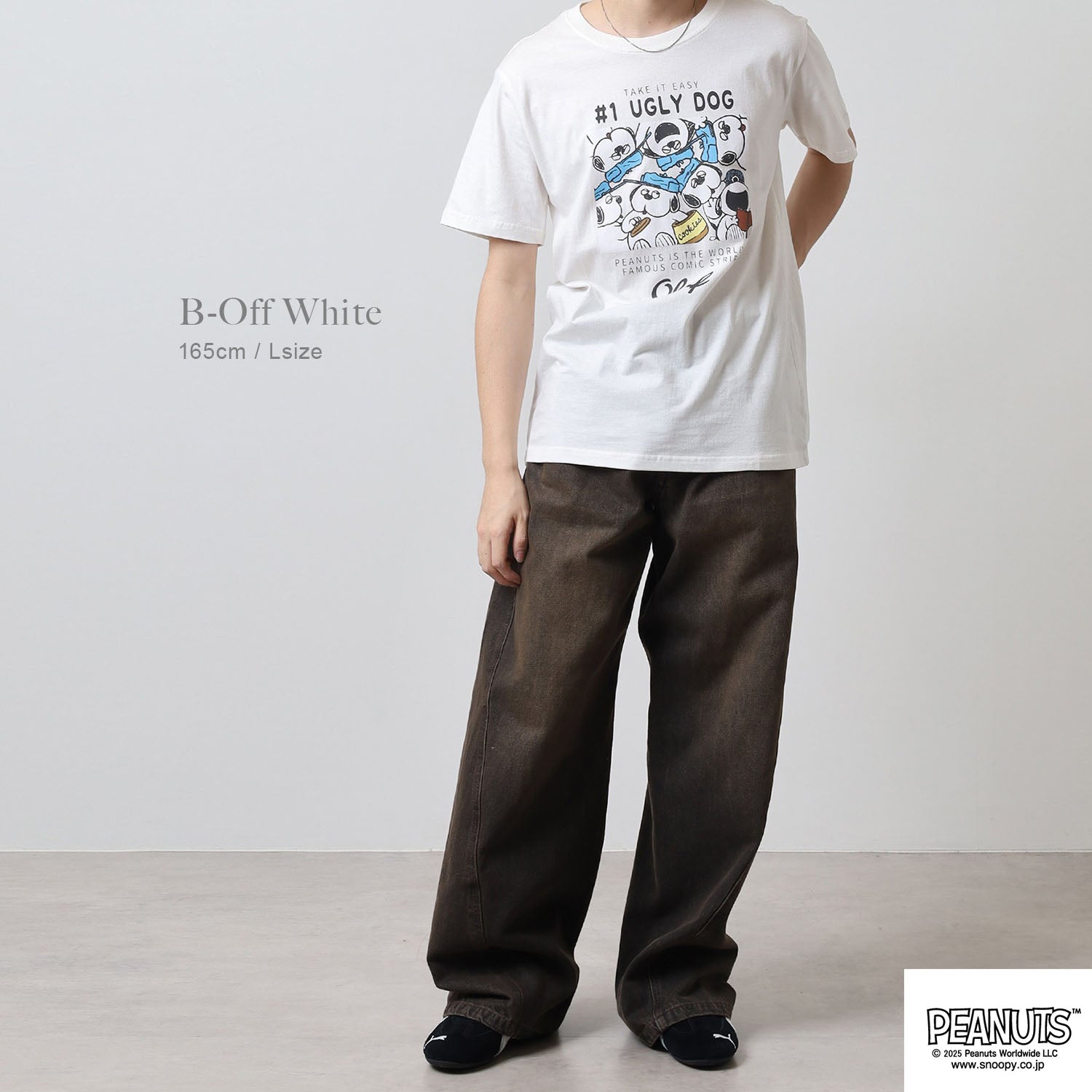 スヌーピー オラフ ウッドストック 半袖 春夏 メンズ レディース 綿 天竺 PEANUTS s1152-416sp