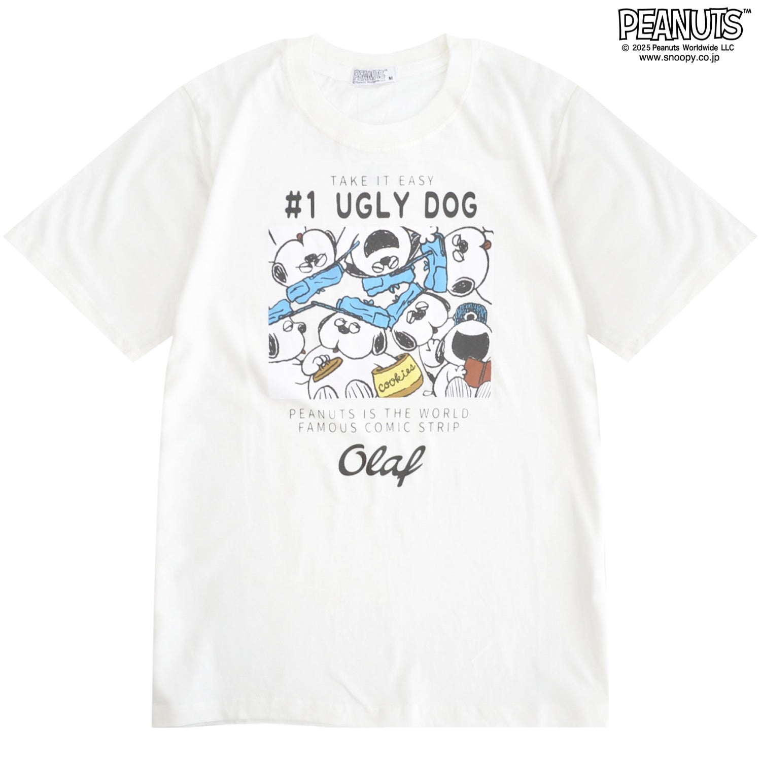 スヌーピー オラフ ウッドストック 半袖 春夏 メンズ レディース 綿 天竺 PEANUTS s1152-416sp