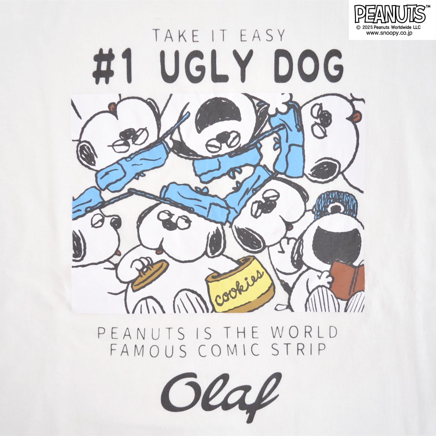 スヌーピー オラフ ウッドストック 半袖 春夏 メンズ レディース 綿 天竺 PEANUTS s1152-416sp