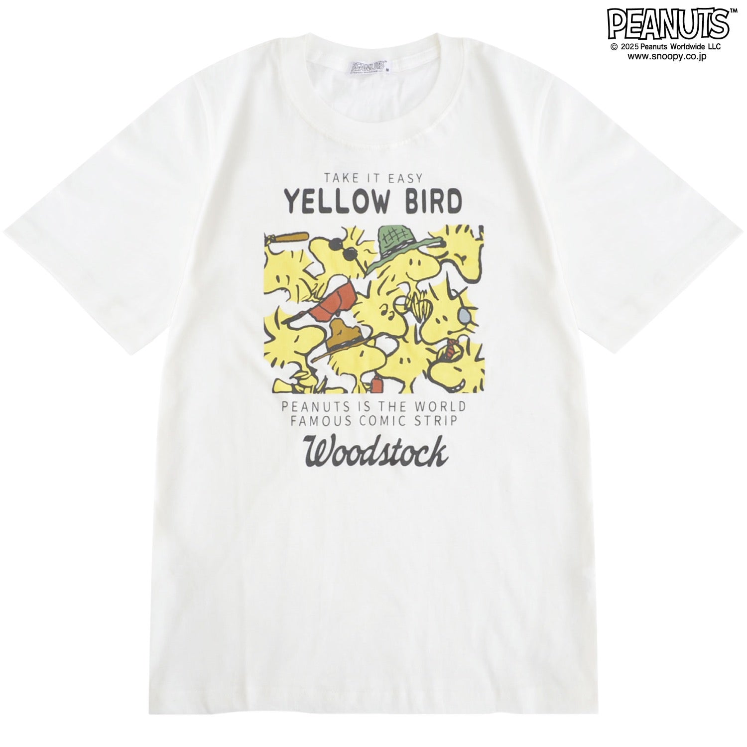 スヌーピー オラフ ウッドストック 半袖 春夏 メンズ レディース 綿 天竺 PEANUTS s1152-416sp