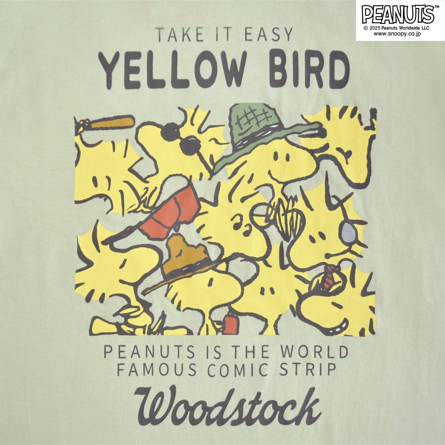 スヌーピー オラフ ウッドストック 半袖 春夏 メンズ レディース 綿 天竺 PEANUTS s1152-416sp