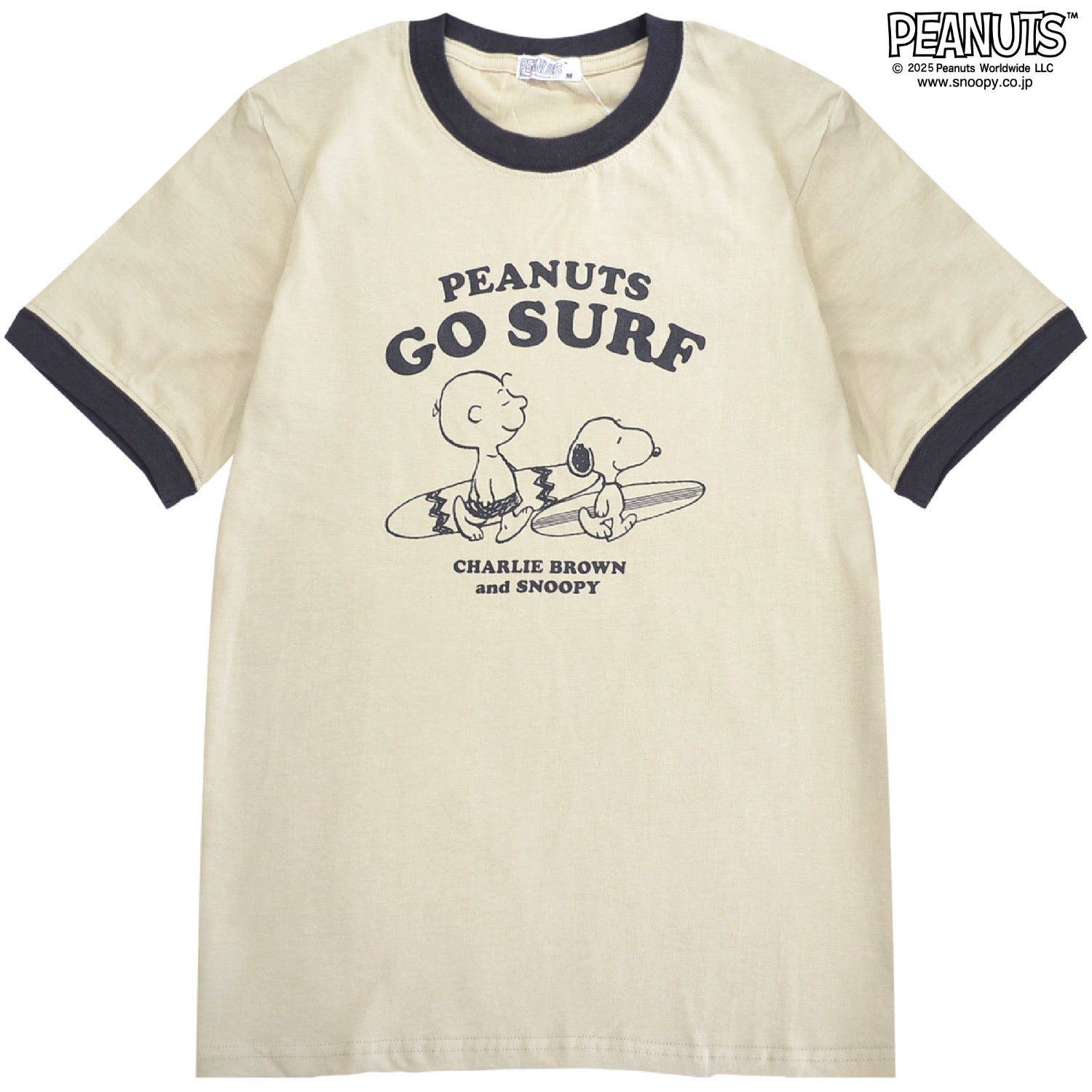 スヌーピー ジョークール ウッドストック チャーリーブラウン リンガーネック Tシャツ 半袖 トップス 友達柄 SNOOPY PEANUTS s1152-418sp