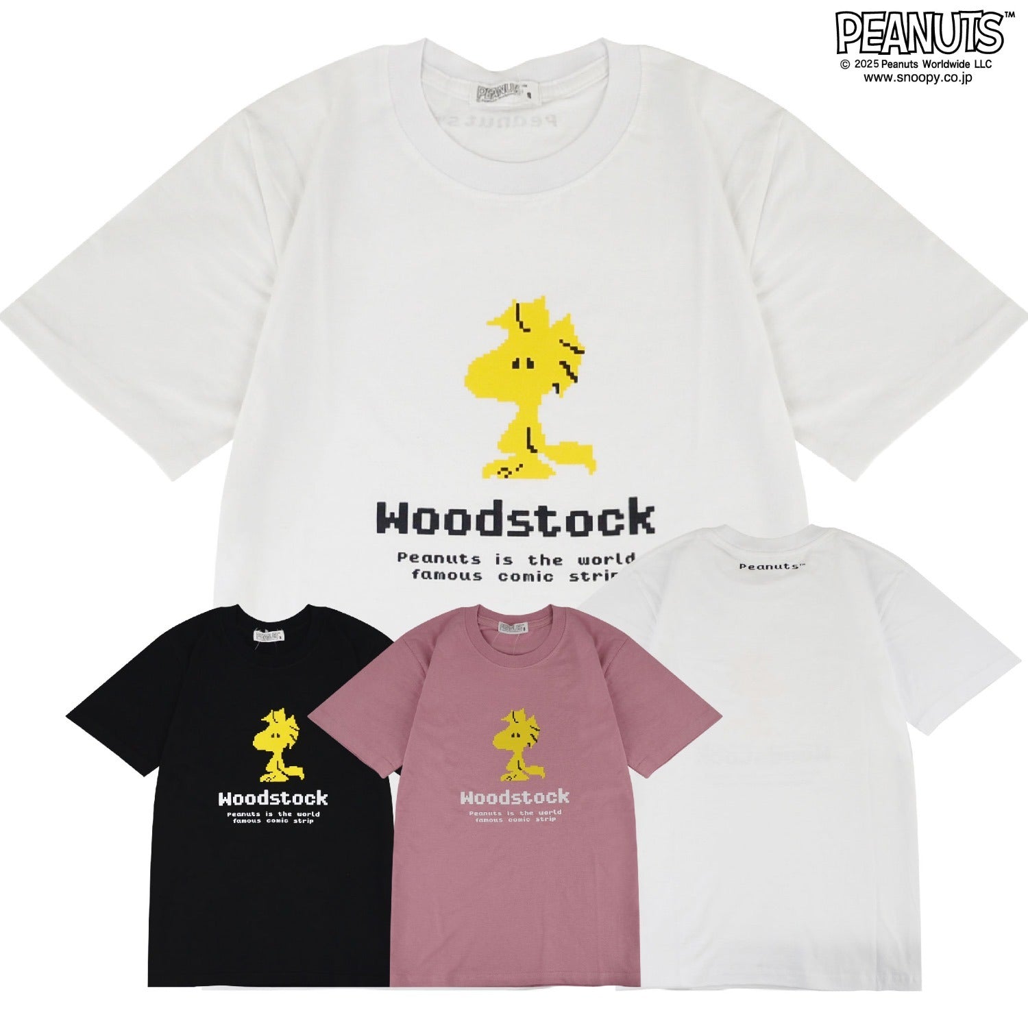 スヌーピー Tシャツ 半袖 トップス プリント ウッドストック SNOOPY PEANUTS s1152-41sp