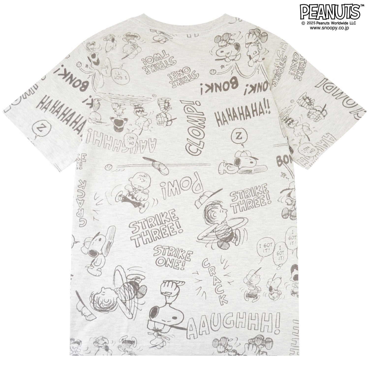 スヌーピー フレンズ 総柄 野球 テニス プリント Tシャツ 半袖 トップス 夏 SNOOPY PEANUTS s1152-424sp
