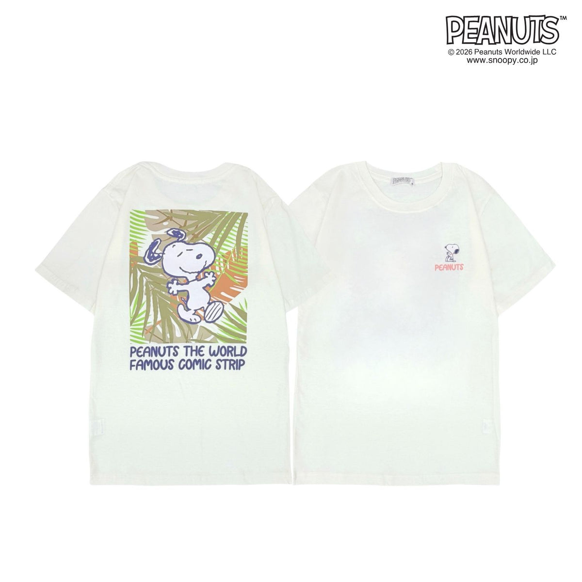 スヌーピー ピーナッツ Sサイズ 天竺 半袖 Tシャツ カットソー 春夏 PEANUTS s1152-425sp