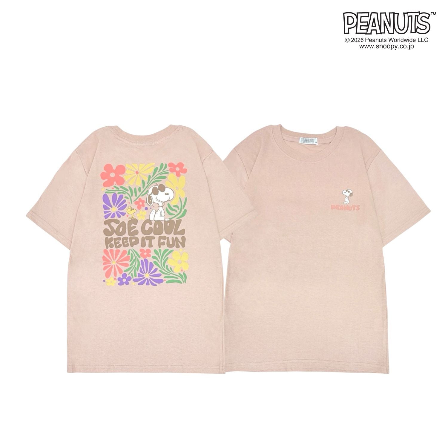 スヌーピー ピーナッツ Sサイズ 天竺 半袖 Tシャツ カットソー 春夏 PEANUTS s1152-425sp