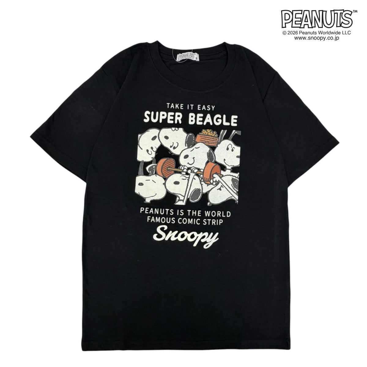 スヌーピー ピーナッツ Sサイズ 天竺 半袖 Tシャツ カットソー 春夏 PEANUTS s1152-425sp