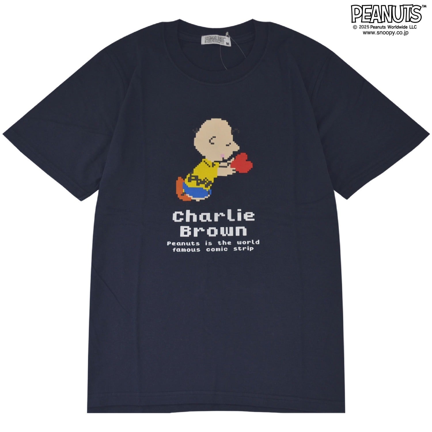 スヌーピー チャーリー・ブラウン ピクセル プリント 半袖 Tシャツ SNOOPY Charlie Brown PEANUTS s1152-42sp