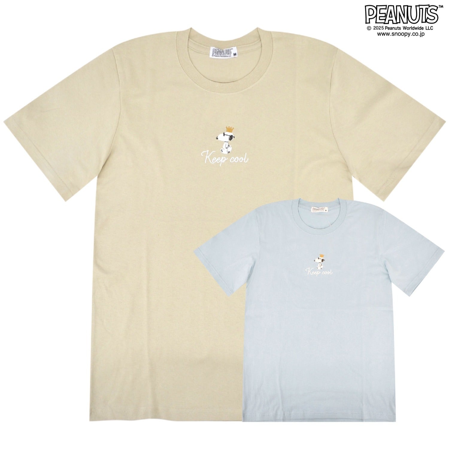 スヌーピー Tシャツ 半袖 トップス 刺繍 ジョークール SNOOPY PEANUTS s1152-44sp
