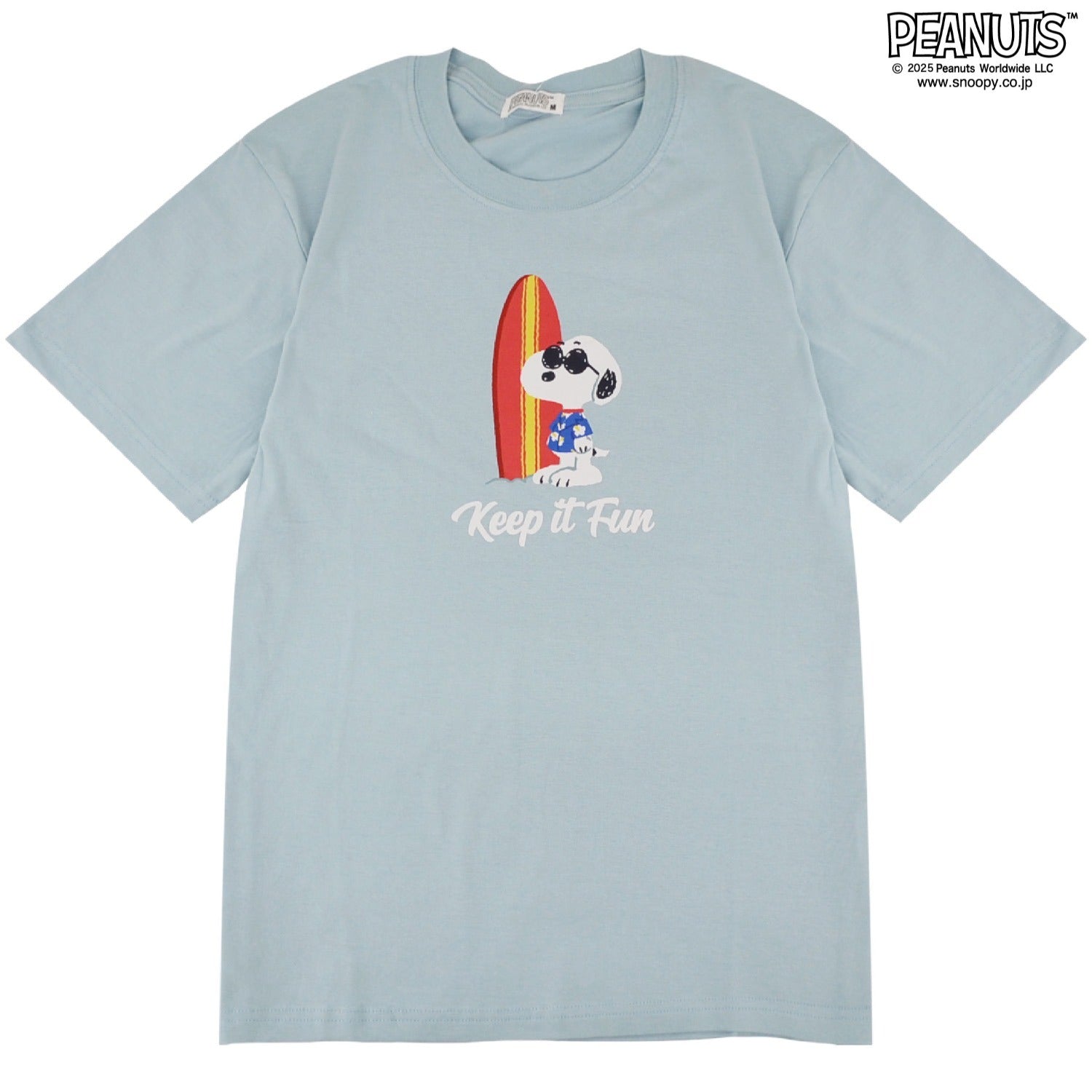 スヌーピー  Tシャツ トップス 半袖 プリント サーフ ジョークール SNOOPY PEANUTS s1152-46sp