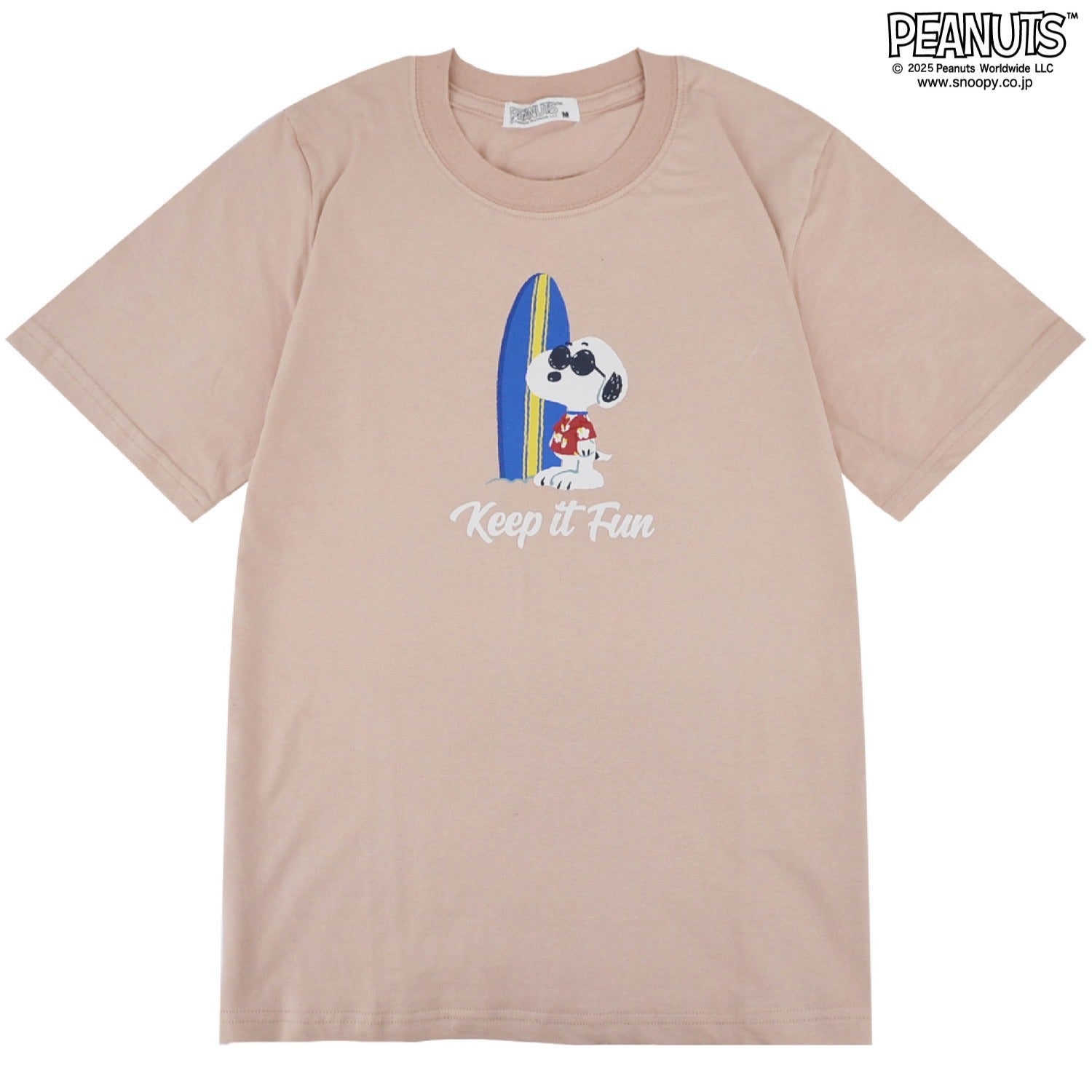 スヌーピー  Tシャツ トップス 半袖 プリント サーフ ジョークール SNOOPY PEANUTS s1152-46sp