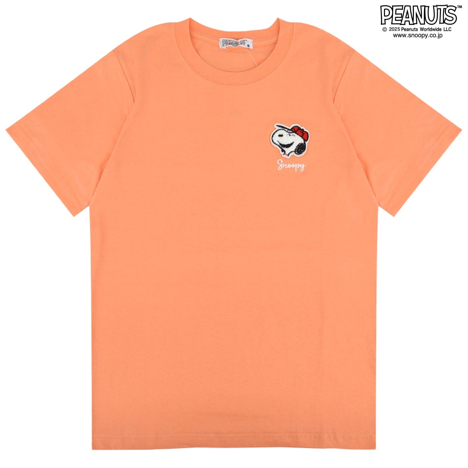 スヌーピー Tシャツ トップス 半袖 ワンポイント 刺繍  PEANUTS SNOOPY s1152-48sp