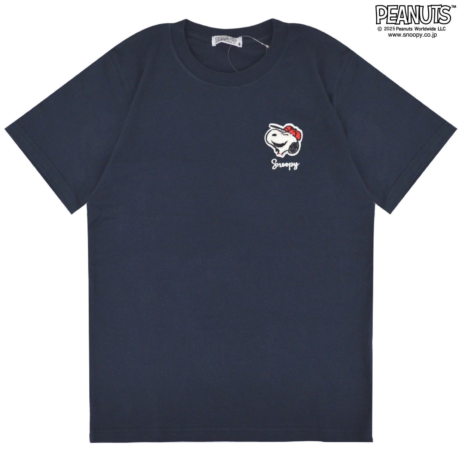 スヌーピー Tシャツ トップス 半袖 ワンポイント 刺繍  PEANUTS SNOOPY s1152-48sp