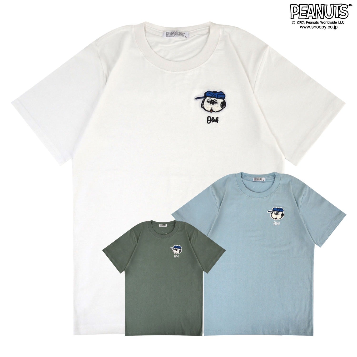 スヌーピー Tシャツ 半袖 トップス 刺繍 オラフ SNOOPY PEANUTS s1152-49sp