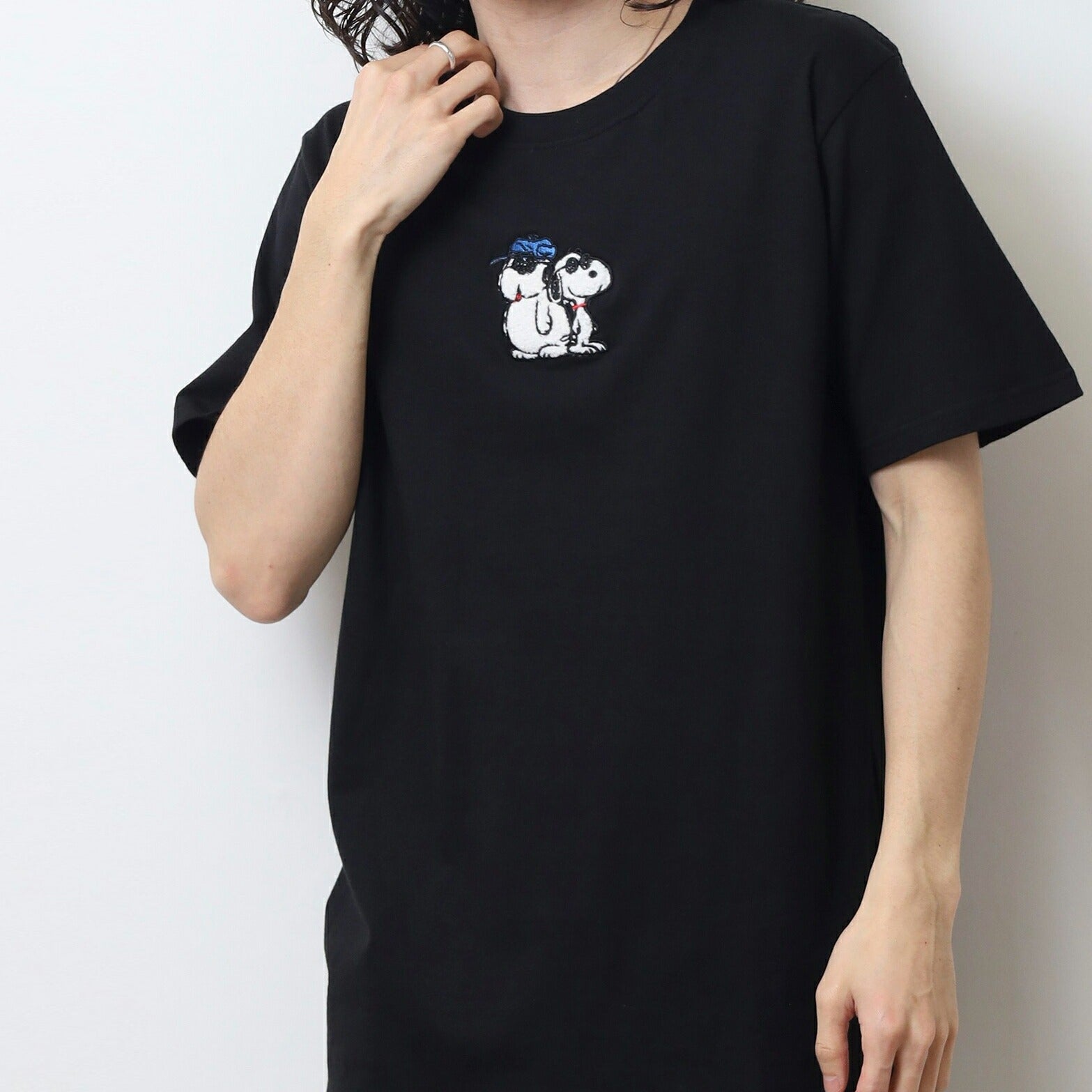 スヌーピー Tシャツ 半袖 トップス 刺繍 ジョークール オラフ SNOOPY  PEANUTS JOE COOL s1152-50sp
