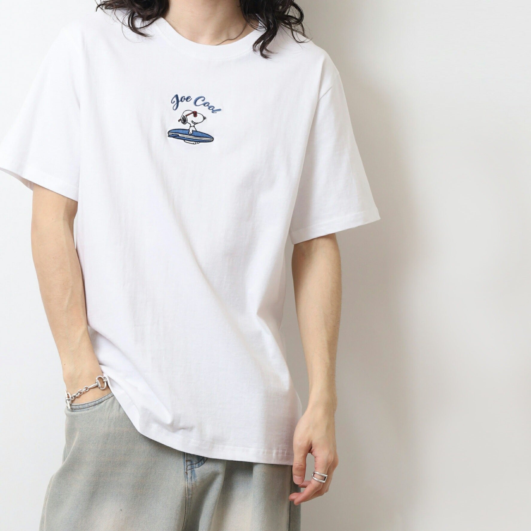 スヌーピー Tシャツ 半袖 トップス 刺繍 サーフ SNOOPY PEANUTS s1152-54sp