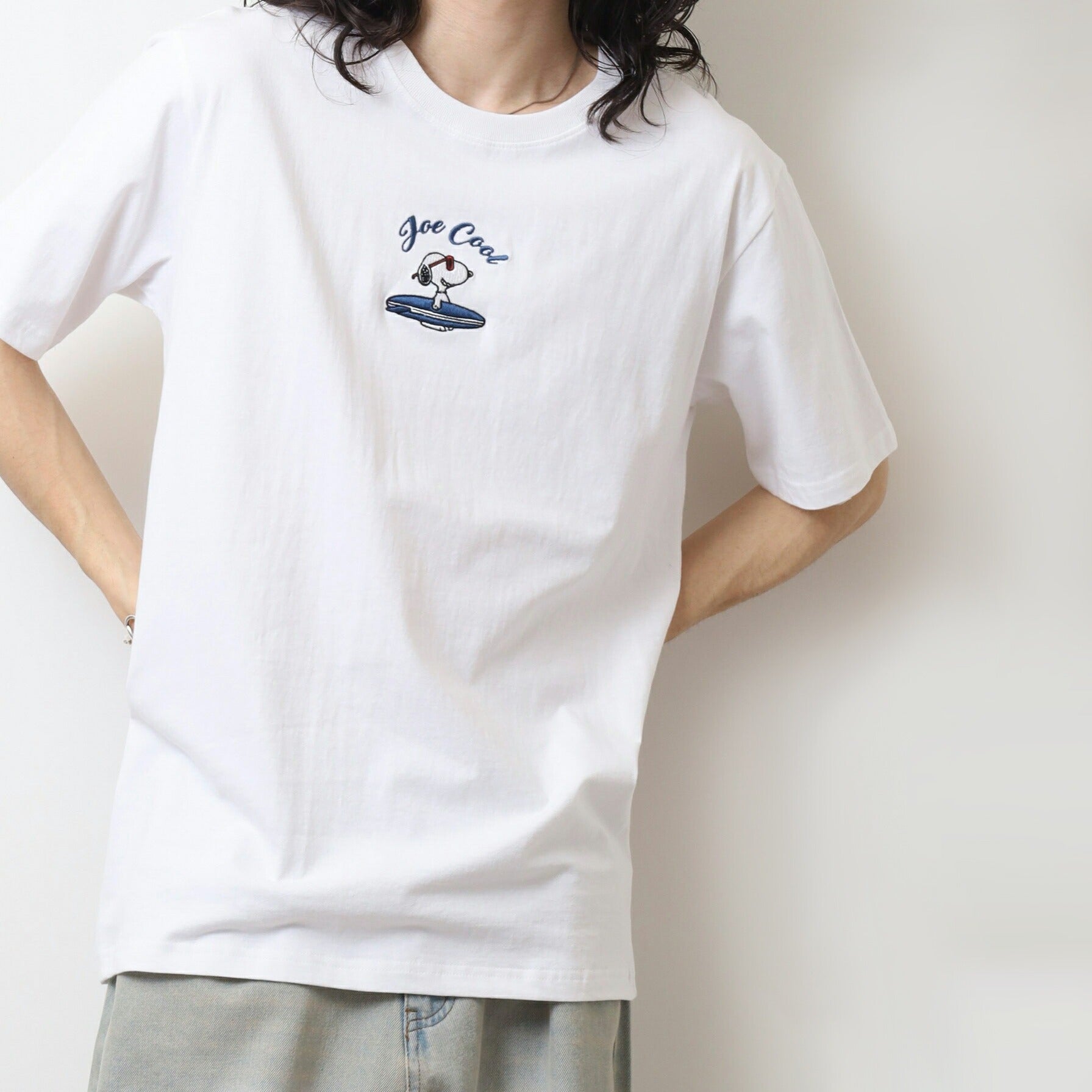 スヌーピー Tシャツ 半袖 トップス 刺繍 サーフ SNOOPY PEANUTS s1152-54sp