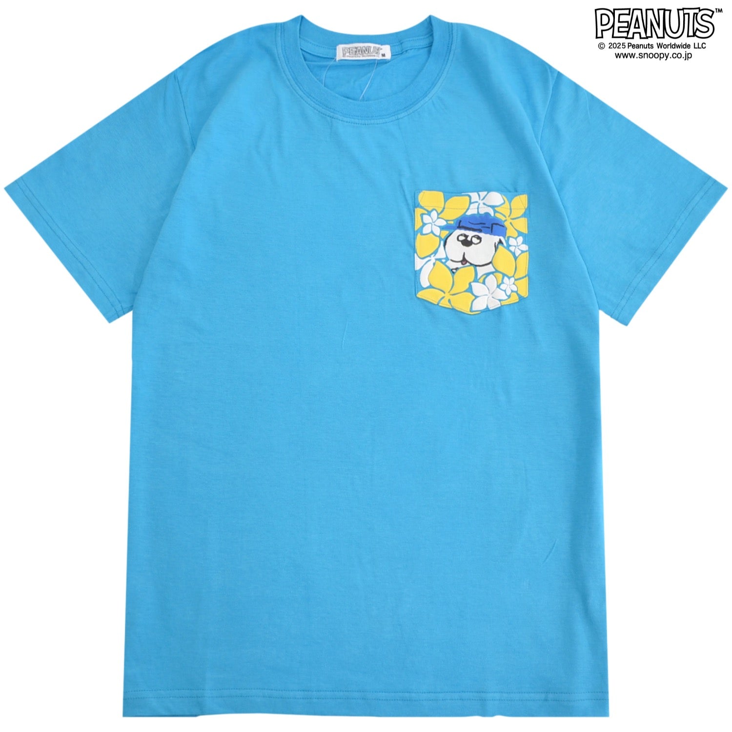 スヌーピー オラフ 半袖 Tシャツ 発泡 プリントトップス ボタニカル PEANUTS s1152-58sp