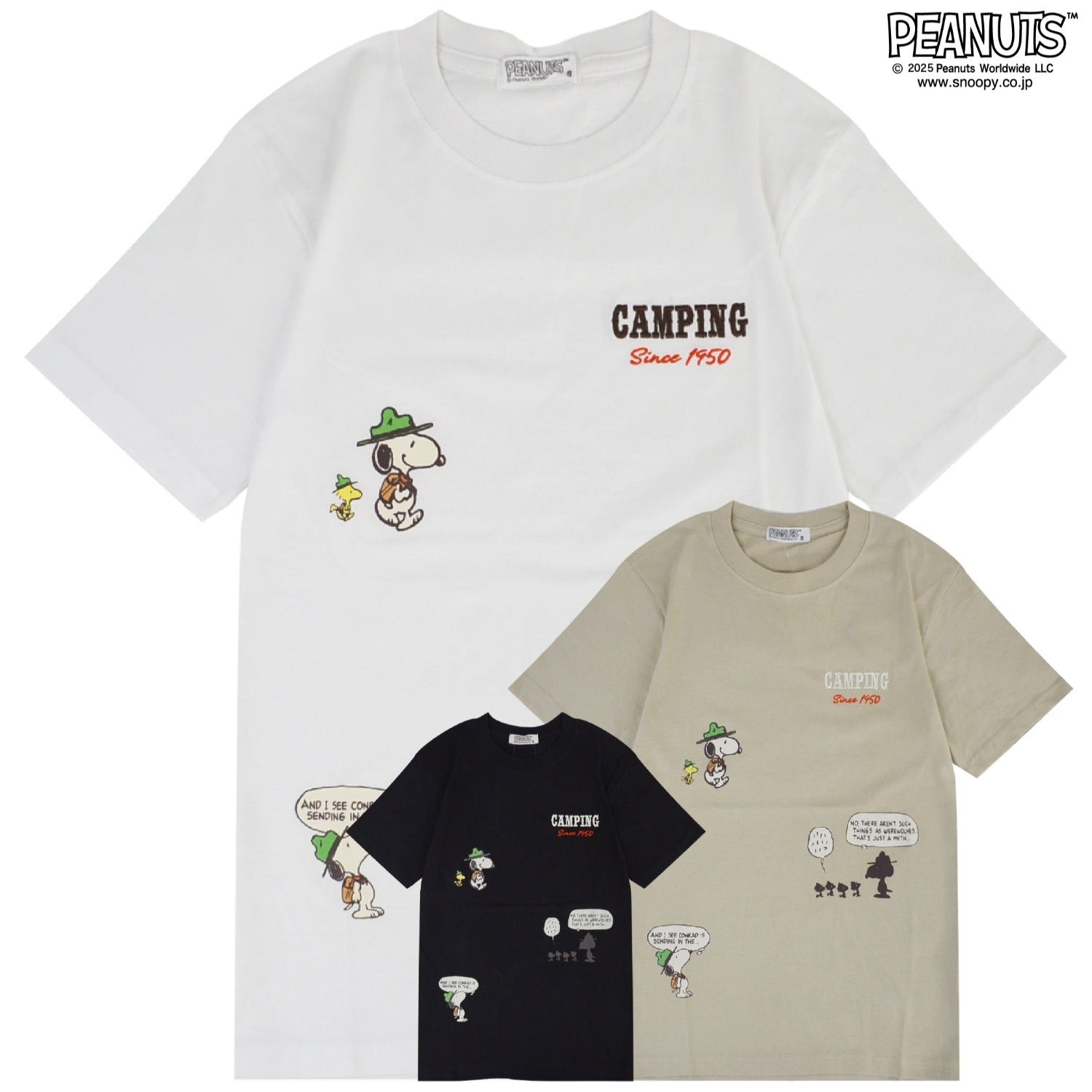 スヌーピー ビーグルスカウト 柄 プリント 半袖 Tシャツ 春夏 SNOOPY PEANUTS s1152-64sp