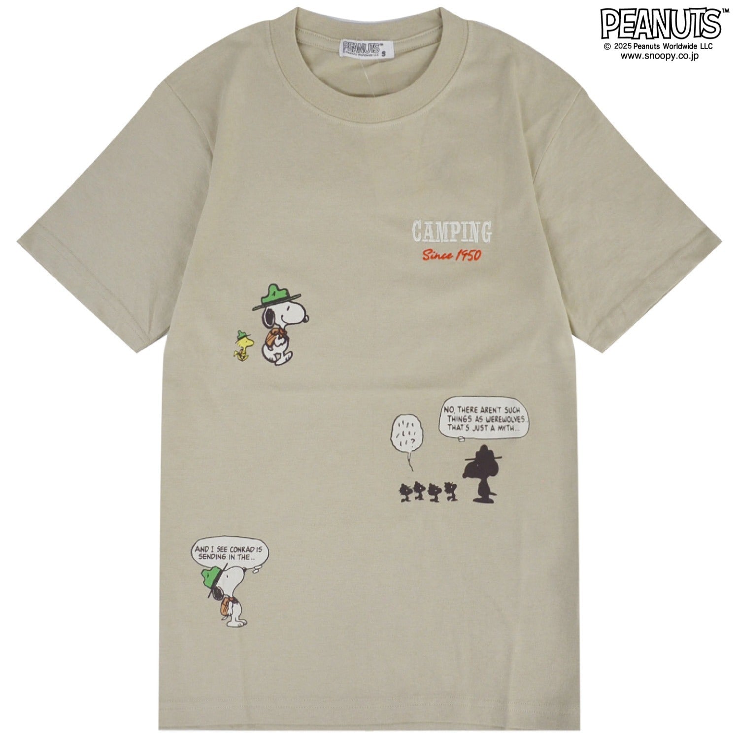 スヌーピー ビーグルスカウト 柄 プリント 半袖 Tシャツ 春夏 SNOOPY PEANUTS s1152-64sp