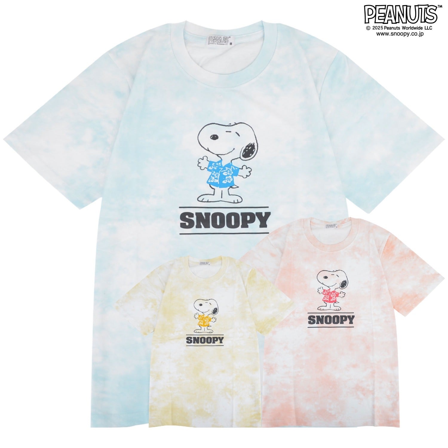 スヌーピー Tシャツ 半袖 トップス プリント タイダイ SNOOPY PEANUTS s1152-73sp